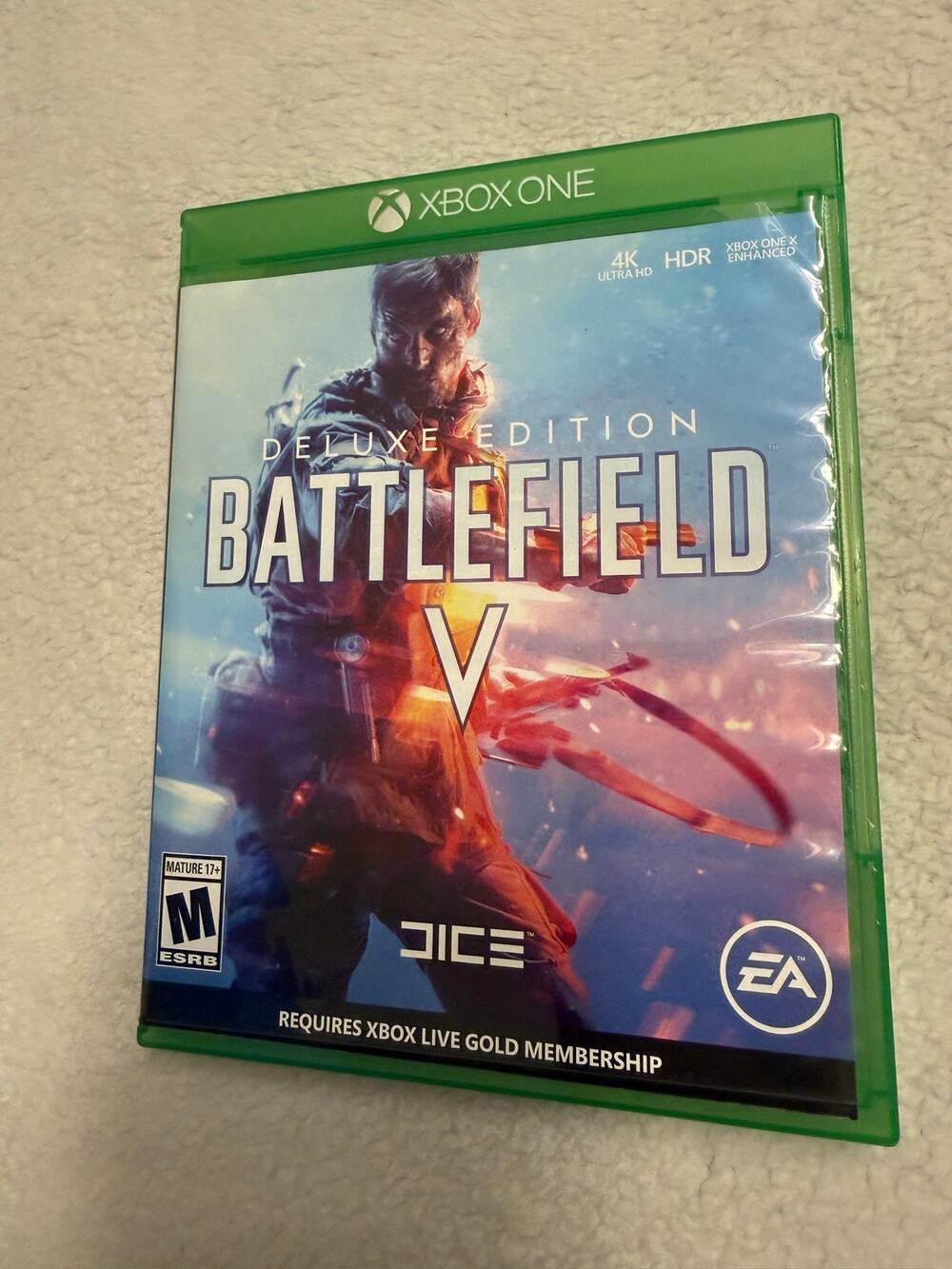 Battlefield V Deluxe Edition Xbox One Disc Case Insert Tested EA DICE